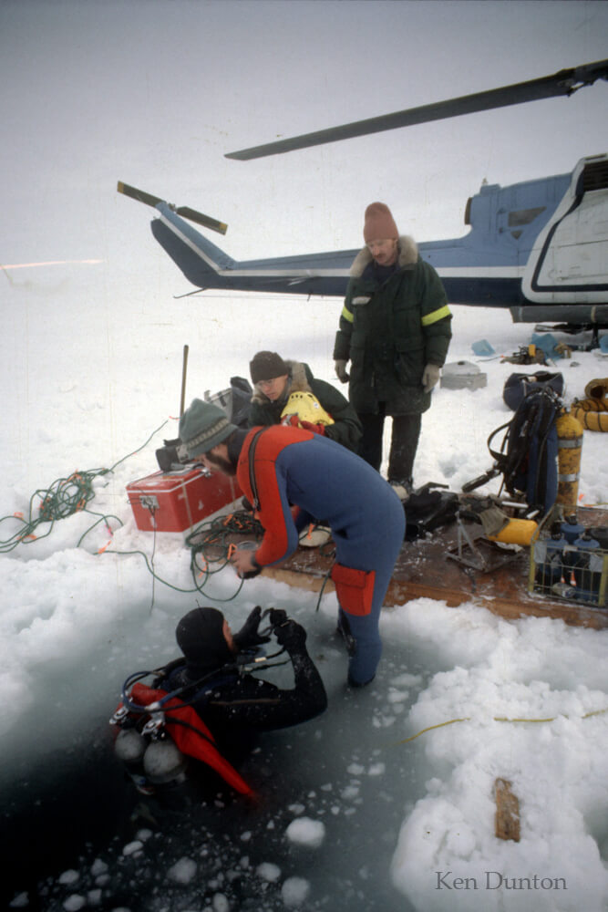 Preparing for a recon dive from helo in 1979